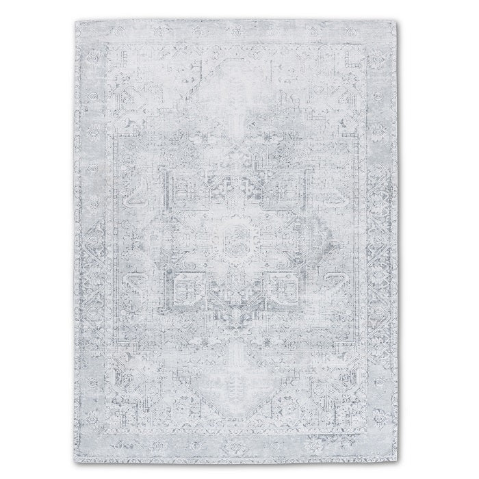 Sparx Transitional Grey Washable Modern Rug by Viana