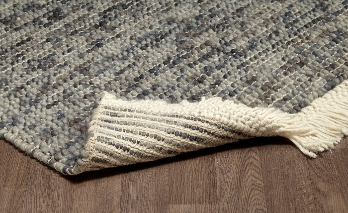 Zurich Hand Loomed Wool Grey Rug
