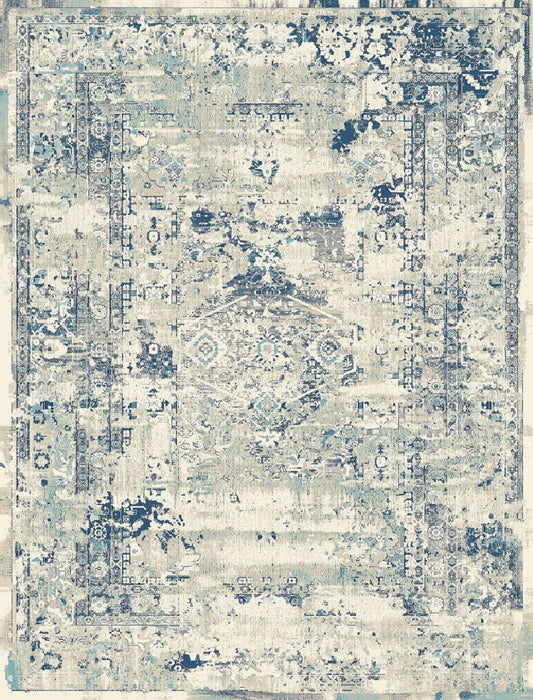 Heirloom Transitional Blue Beige Rug HEI-1516