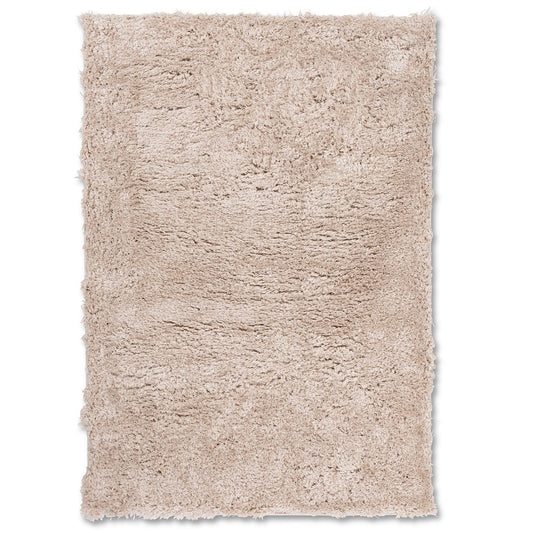 Flokati Polyester Powerloom Shag Rug FLO-BIEGE
