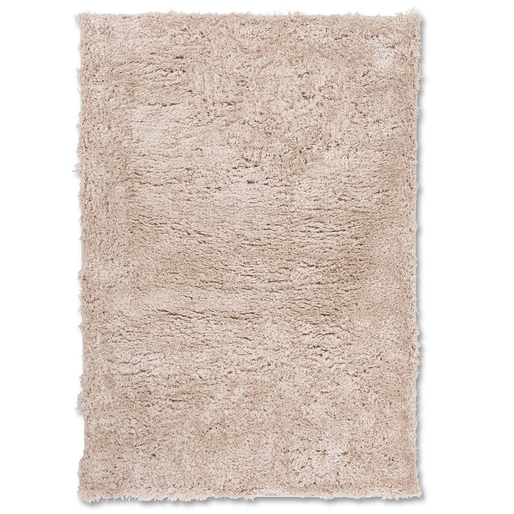 Flokati Polyester Powerloom Shag Rug FLO-BIEGE