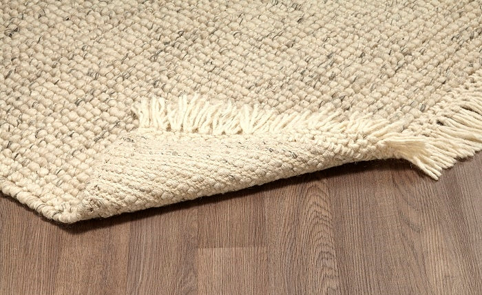 Zurich Hand Loomed Wool Ivory Natural Rug