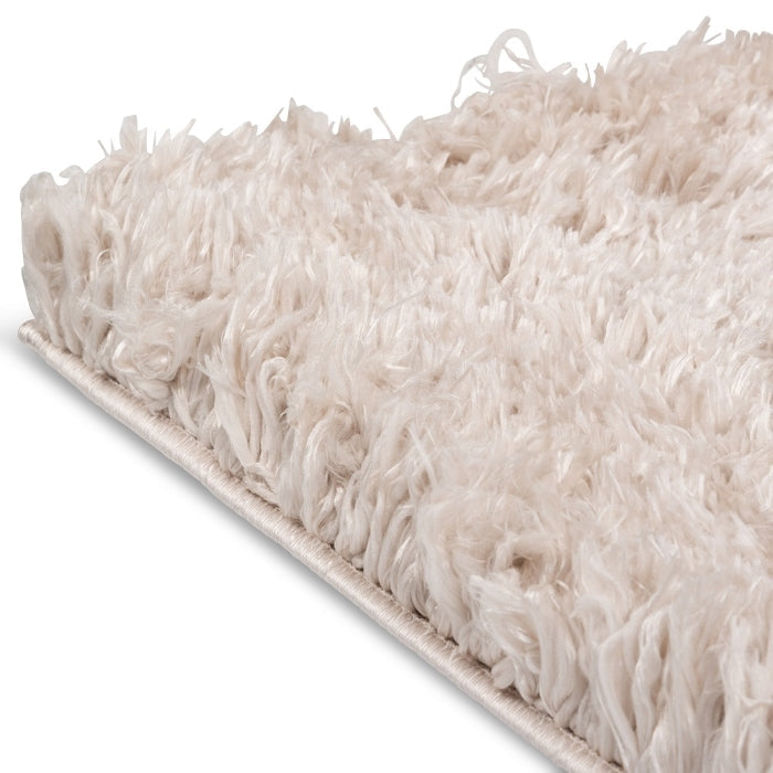 Flokati Polyester Powerloom Shag Rug FLO-BIEGE