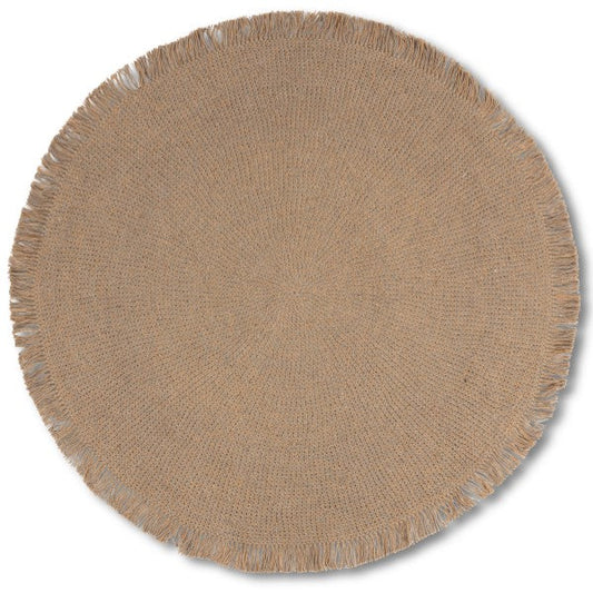 Elora 100% Jute Braided Round Rug JUT-NAT