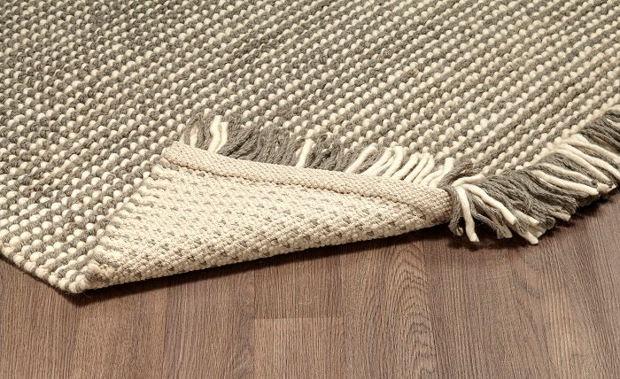 Zurich Hand Loomed Wool Grey Ivory Rug