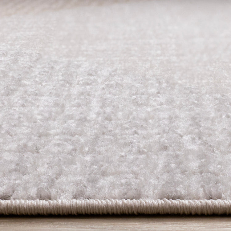 Alta Taupe Grey White Beige Striped Triangle Design Rug