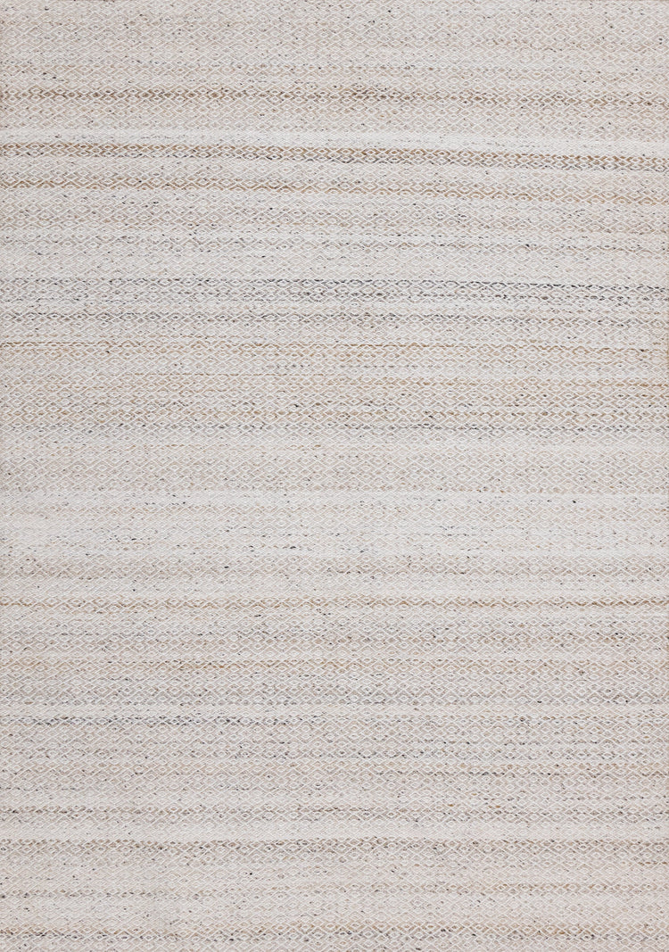 Aspen Beige Cream Rhombus Pattern Woven Rug