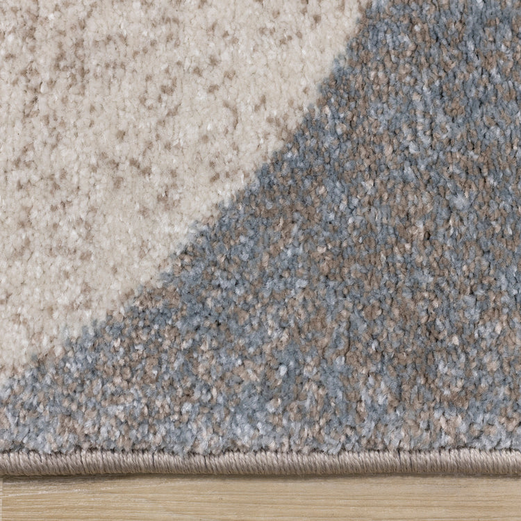 Breeze Cream Brown Grey Geometric Shapes Rug