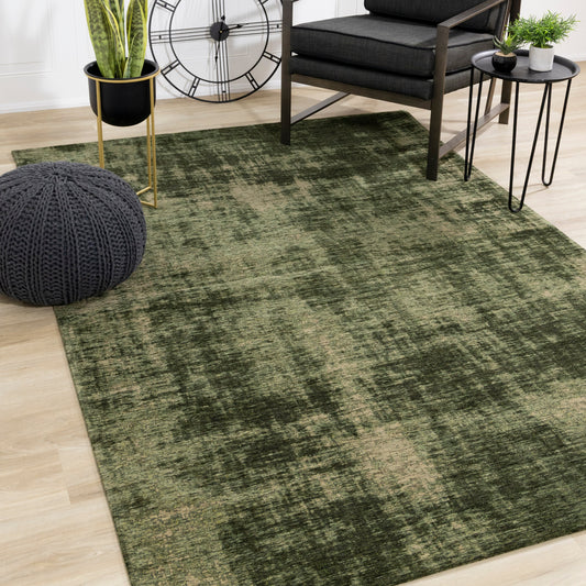 Cathedral Green Tree Bark Rug