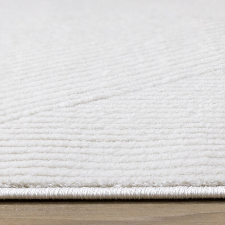 Hayden Light Cream Diamond Block Pattern Rug
