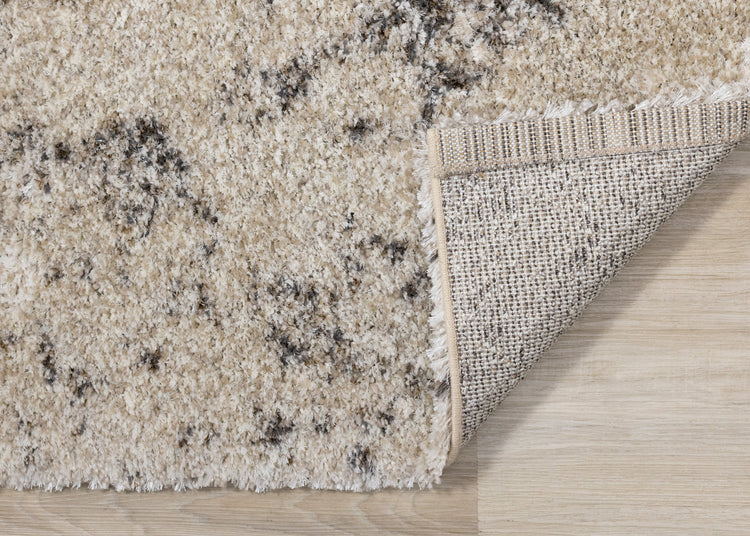 Lane Cream Brown Abstract Luxury Rug