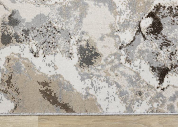 Luca Taupe Organic Swirl Rug