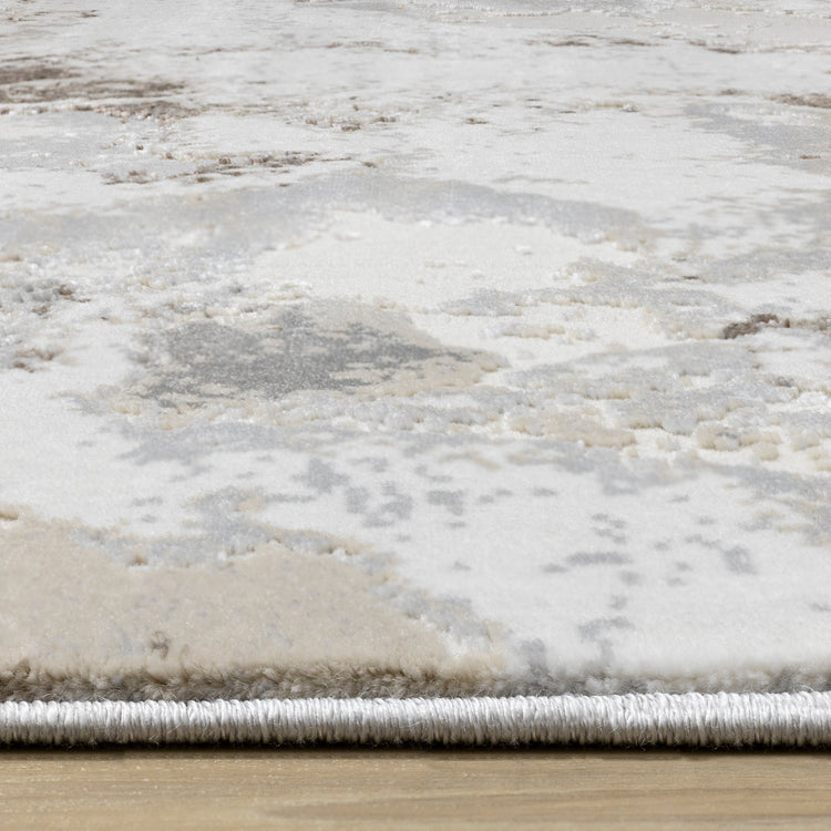 Luca Taupe Organic Swirl Rug
