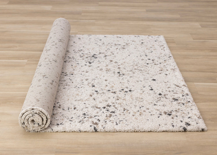 Mora White Grey Black Speckled Rug