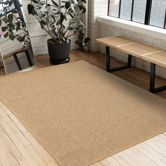 Novah Brown Flatweave Rug