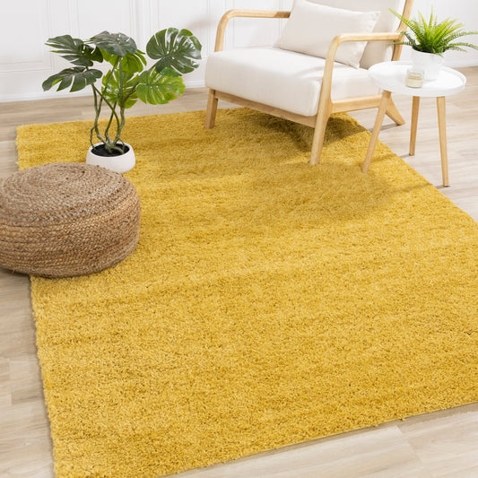 Pascal Yellow Comfort Shag Rug