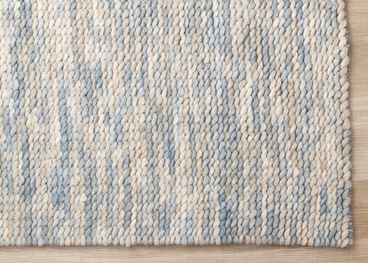 Ripple Blue Beige White Organic Design Rug