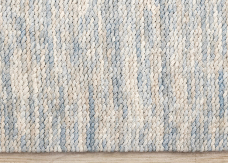 Ripple Blue Beige White Organic Design Rug