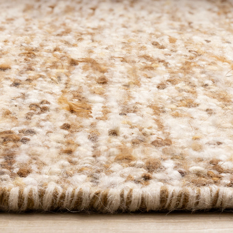 Ripple Brown Beige White Distressed Rug