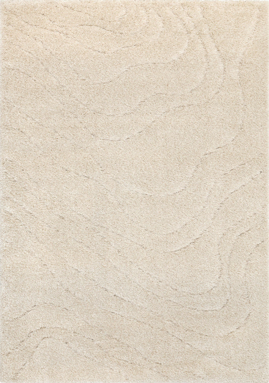 Roman Cream Soft Touch Wood Grain Rug