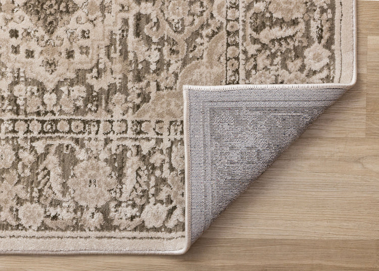 Sawyer Taupe White Green Elegant Classic Rug