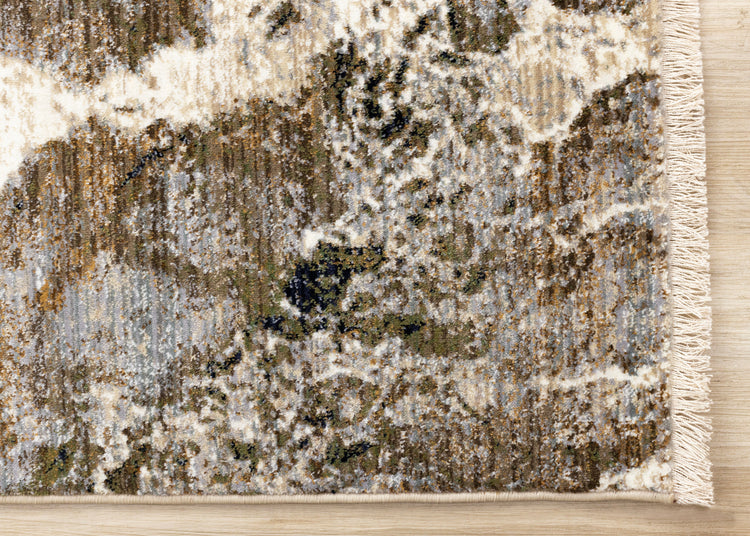 Serene Multi Distressed Marble Rug