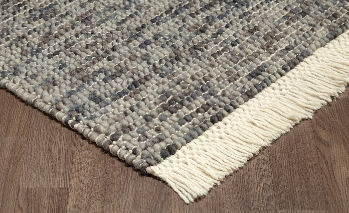 Zurich Hand Loomed Wool Grey Rug