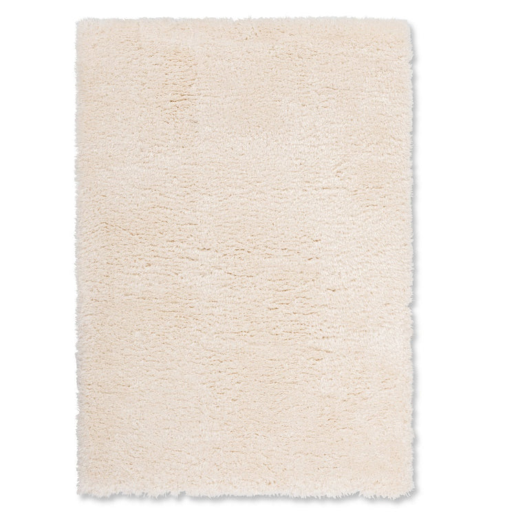 Flokati Polyester Powerloom Shag Rug FLO-IVORY