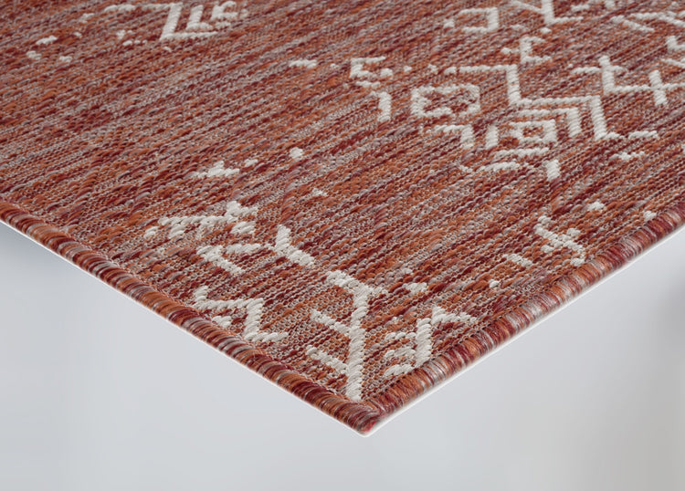 Oksana OKS-01178A-COP Indoor-Outdoor Copper Area Rug By Viana Inc