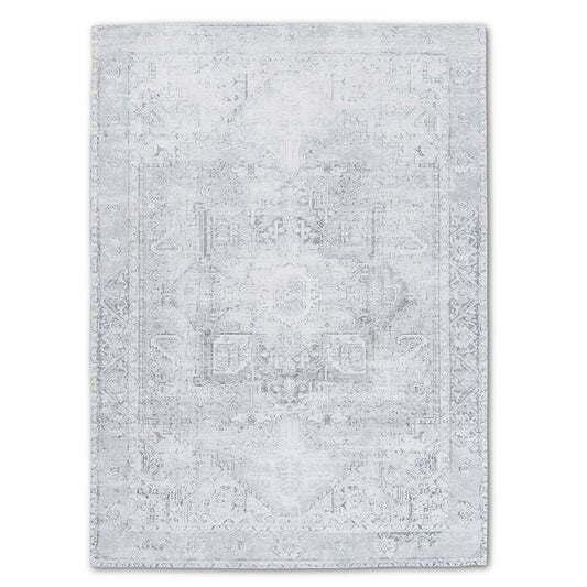 Sparx Transitional Grey Washable Modern Rug by Viana