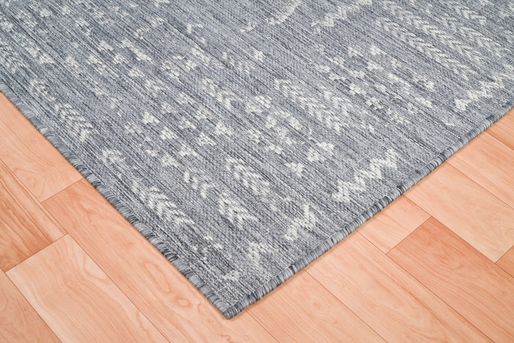 Oksana OKS-1175-GRYLGRY Indoor-Outdoor Tribal Grey Area Rug By Viana Inc