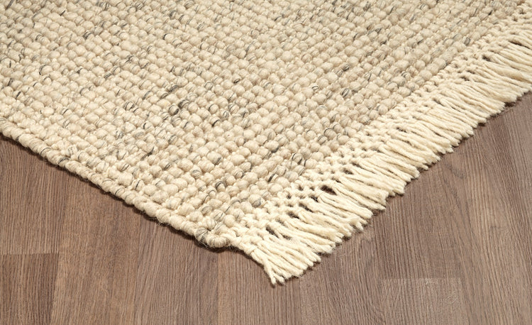 Zurich ZUR-20491-D-IVYNAT Hand Loomed Wool Ivory Natural Area Rug By Viana Inc