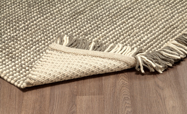 Zurich ZUR-23783-A-GRYIVY Hand Loomed Wool Grey Ivory Area Rug By Viana Inc