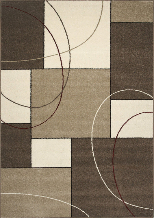 Casa Familiar Taupe Cream Rug by Kalora Interiors