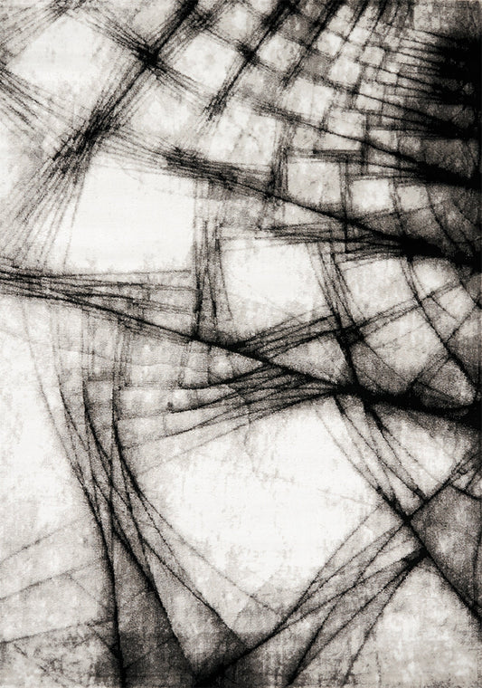 Platinum Grey Shatter Rug by Kalora Interiors