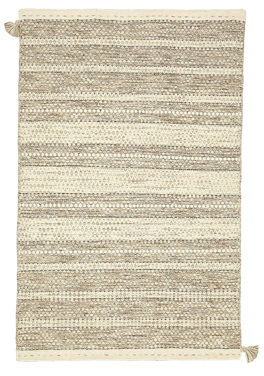 Nordique NOR-301B-SAND Handmade Sand Natural Reversible Wool Area Rug By Viana Inc