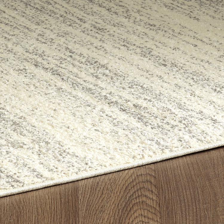Sueno SUE-3801A-WHGR White Grey Soft Lines Area Rug By Viana Inc