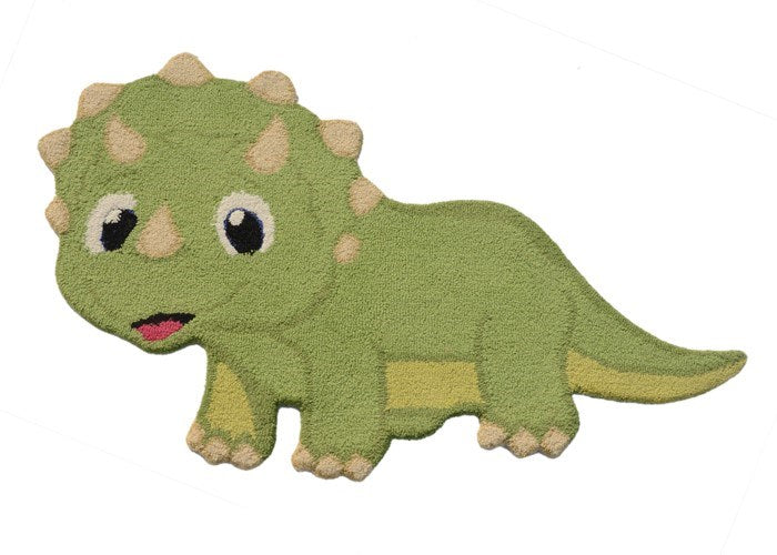 Kids Green Dino HOO-DINO-3GRN Hand Tufted Wool Area Rug By Viana Inc