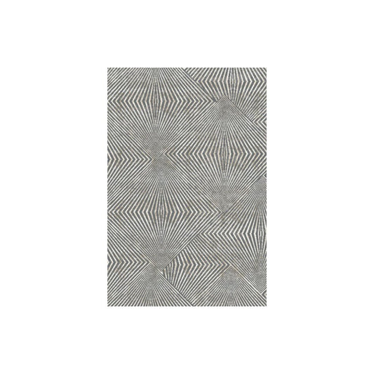 Aria ARI-5054A Textured Geometric Diamond Polypropylene Dark Grey Area Rug By Viana Inc