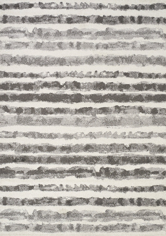 Focus Grey Marker Stripes Rug by Kalora Interiors
