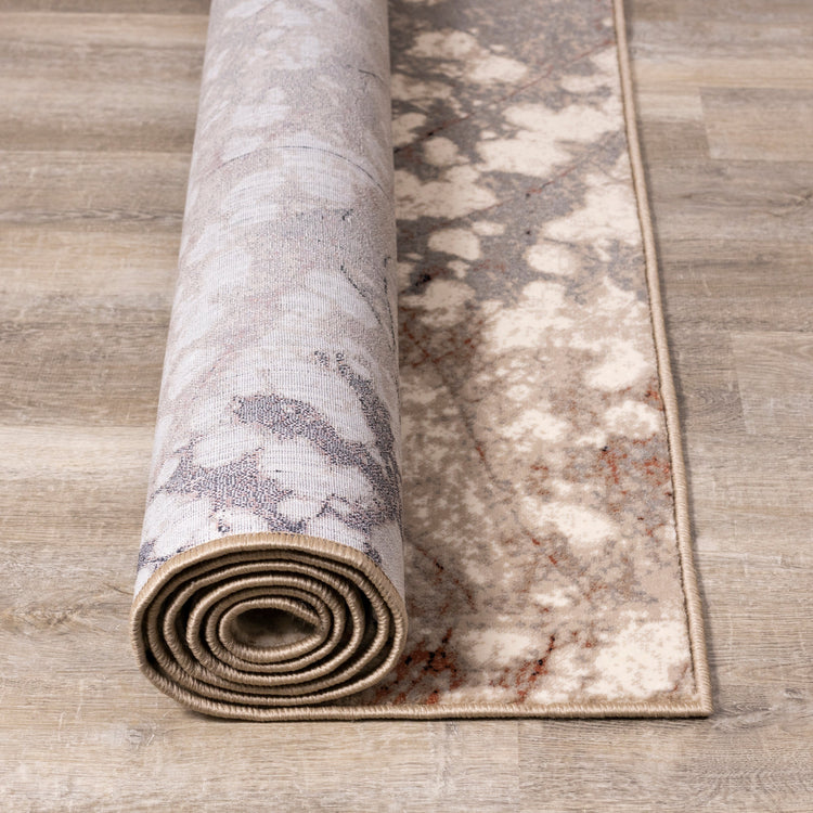 Alfombra Abbey Cream Taupe Leaf de Kalora Interiors