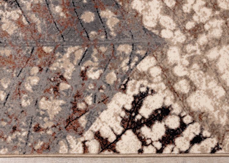 Alfombra Abbey Cream Taupe Leaf de Kalora Interiors