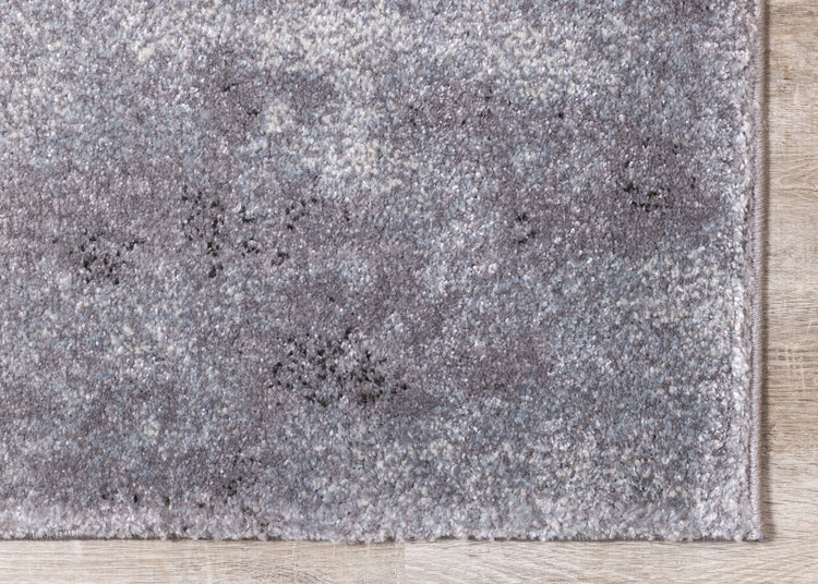 Breeze Grey Cream Blue Distressed Rug by Kalora Interiors