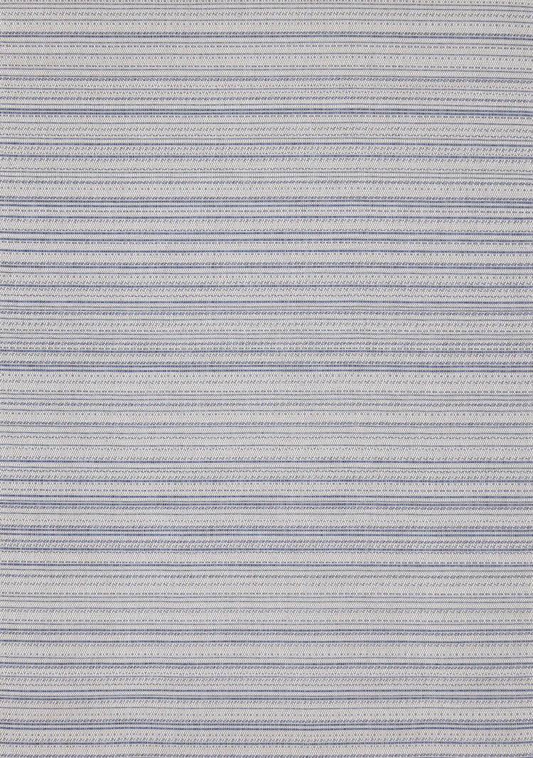 Canopy Outdoor Grey Blue Striped Indoor/Outdoor Rug by Kalora Interiors