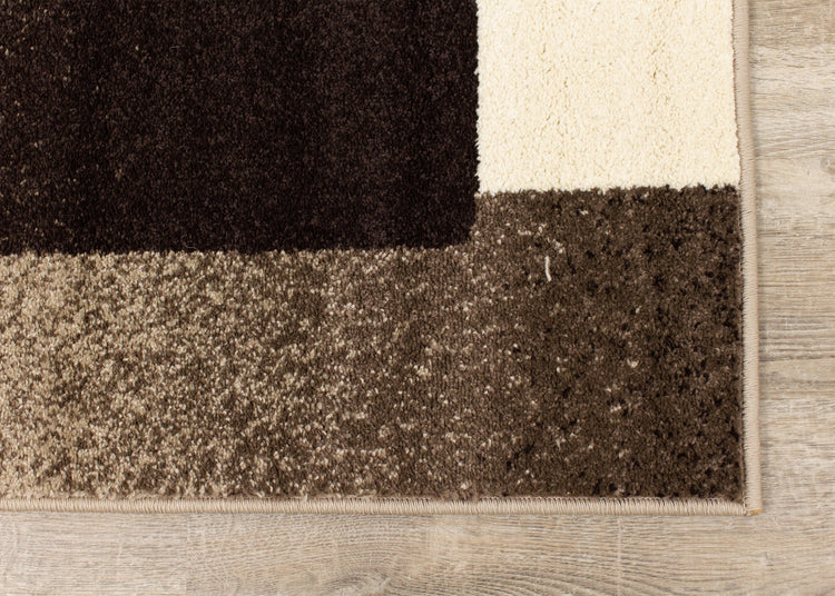 Alfombra Casa Brown Taupe Blocks de Kalora Interiors