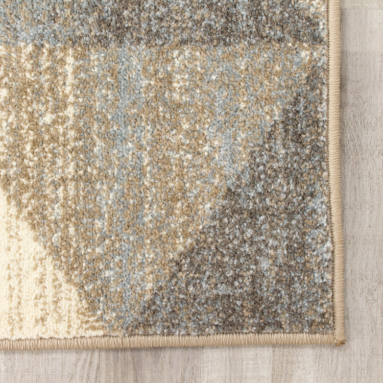 Castella 8650_5525 Blue Grey Sets of Three Sides Area Rug by Novelle Home