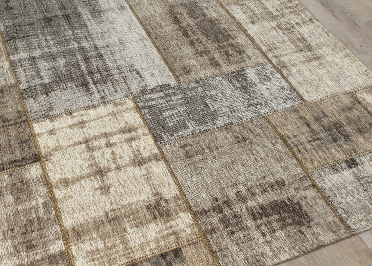 Cathedral 5307_04 Distressed Patchwork Area Rug by Kalora Interiors