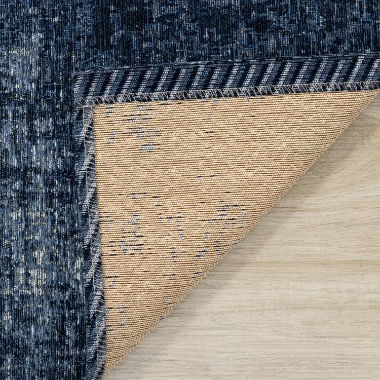 Cathedral Deep Blue Tree Bark Rug by Kalora Interiors