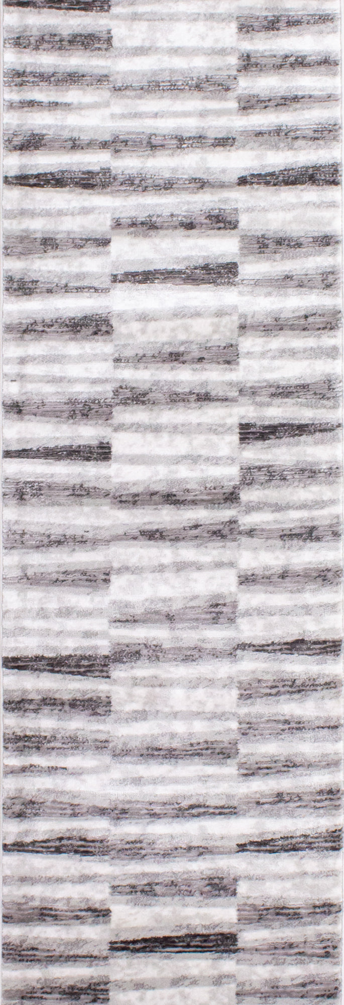 Chorus Grey White Striped Rug by Kalora Interiors