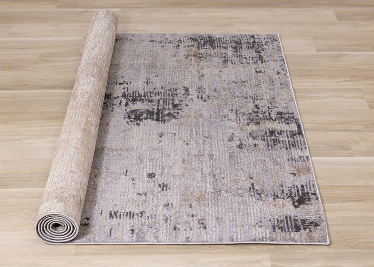 Chorus Grey Beige Concrete Jungle Rug by Kalora Interiors